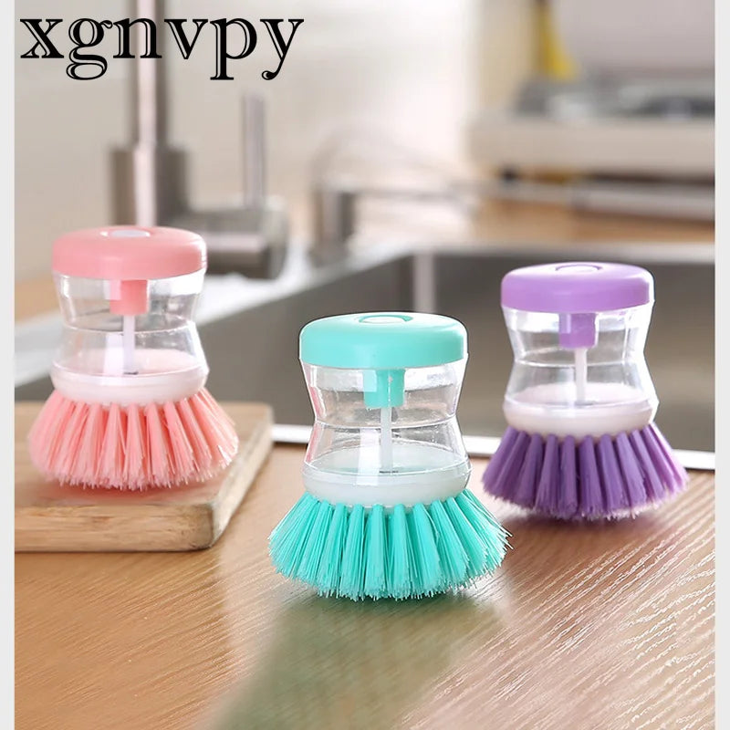 xgnvpy Liquid dishwashing brush no oil, no damage to the pot multi-functional decontamination cleaning brush