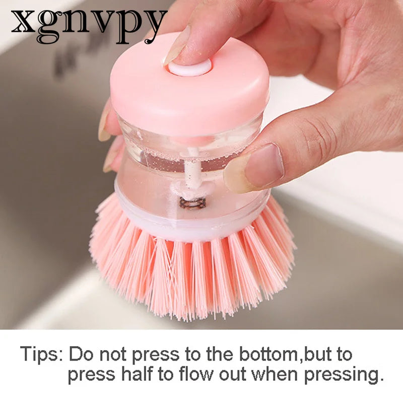 xgnvpy Liquid dishwashing brush no oil, no damage to the pot multi-functional decontamination cleaning brush