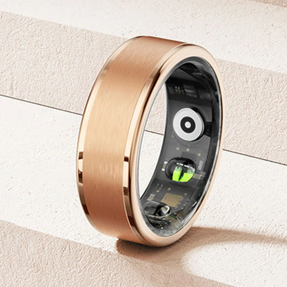 Smart Ring Fitness Tracker - Moniteur de Pression Artérielle, Oxygène dans le Sang, Fréquence Cardiaque, Compatible Bluetooth 5.0, Suivi du Sommeil, Étanche, Suivi des Pas pour Hommes et Femmes, pour Android et iOS